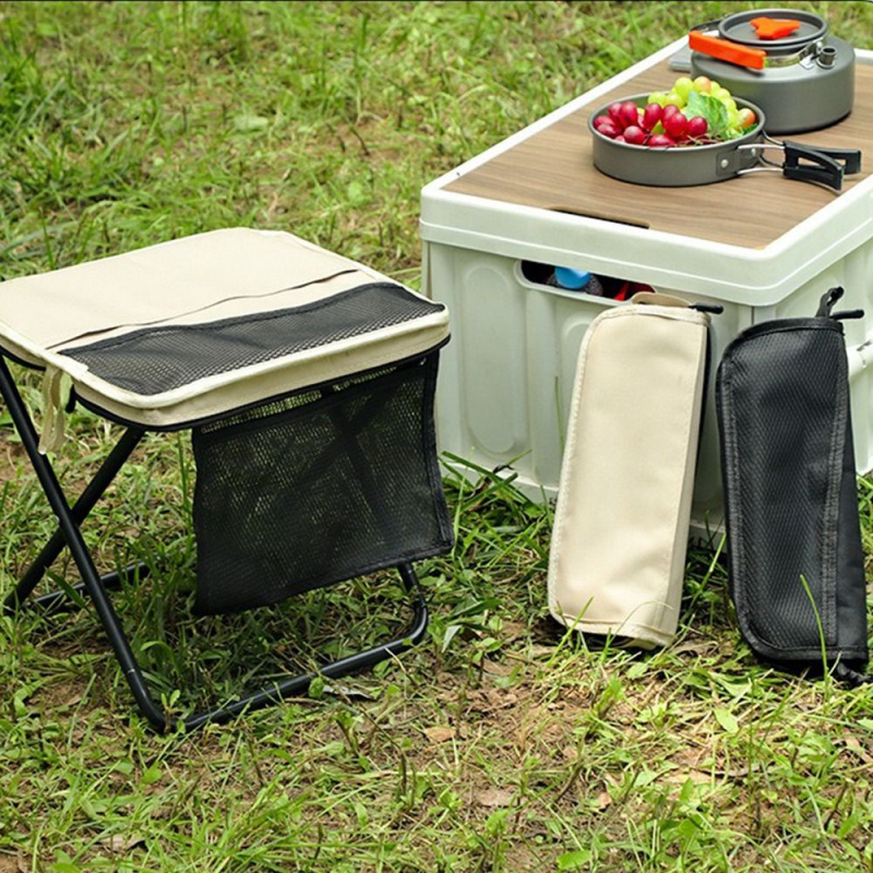 Outdoor Furniture Rocking Chair - Mochila plegable con taburete, silla portátil