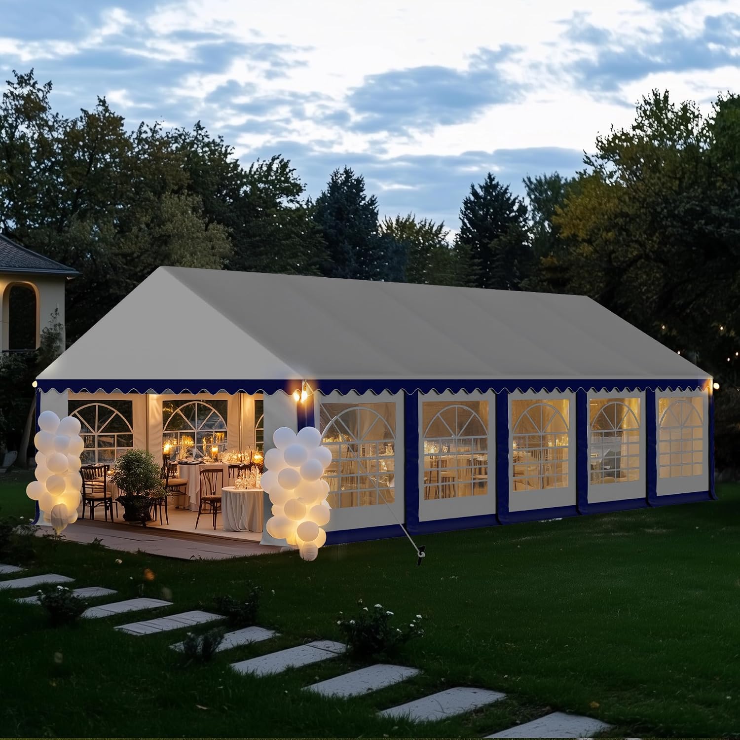 Outdoor Furniture Heavy Duty - Carpa para Fiestas de 16x32 pies,