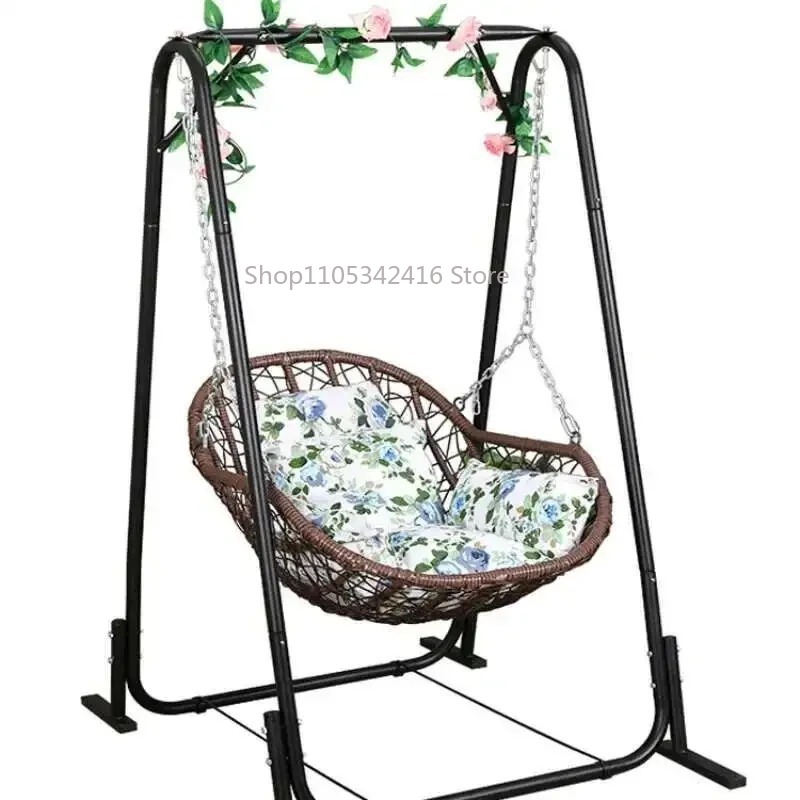 Outdoor Furniture Rocking Chair - Silla Colgante Individual de Ratán, Columpio