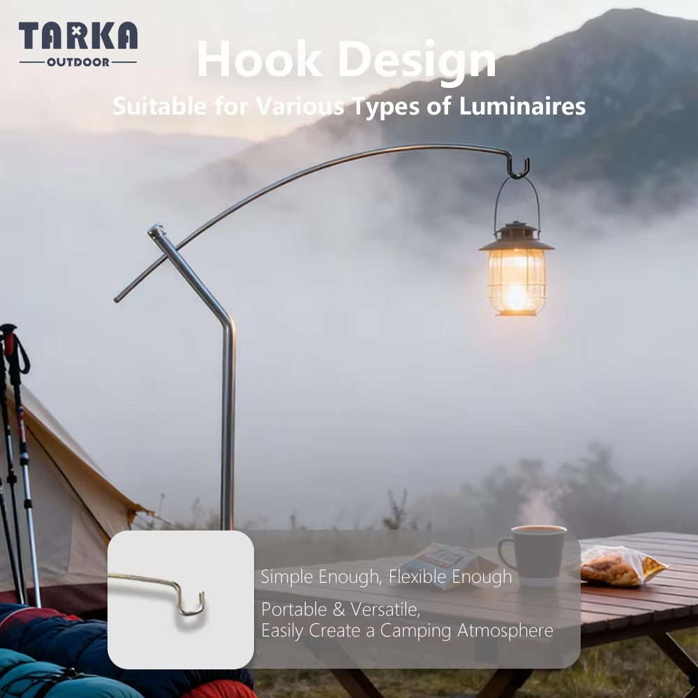 Outdoor Furniture Australia - TARKA-soporte de linterna desmontable, luz ultraligera