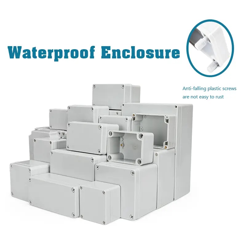 Outdoor Furniture Outlet - Cubierta gris/transparente IP67, caja de conexiones