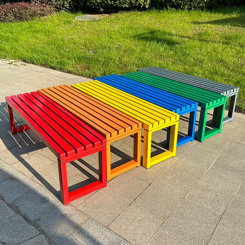 Outdoor Furniture Bench - Banco blanco de celebridad de Internet