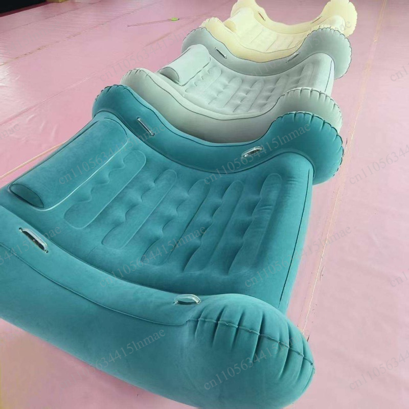 Outdoor Furniture Rocking Chair - Sillón Inflable de PVC con Reposabrazos,