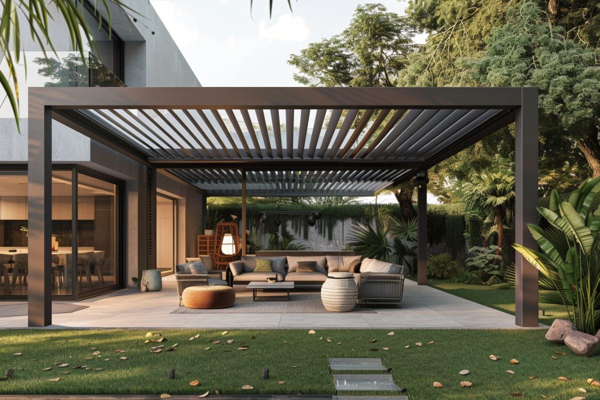 Pérgola de Lujo con Recubrimie - Outdoor Furniture Aluminium reseña y precio