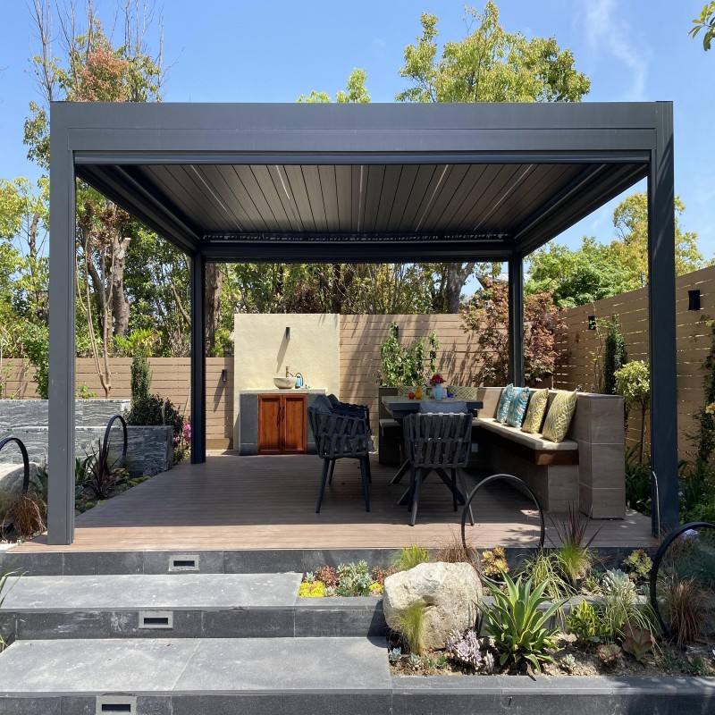 Pérgola de Lujo con Recubrimie - Outdoor Furniture Aluminium reseña y precio