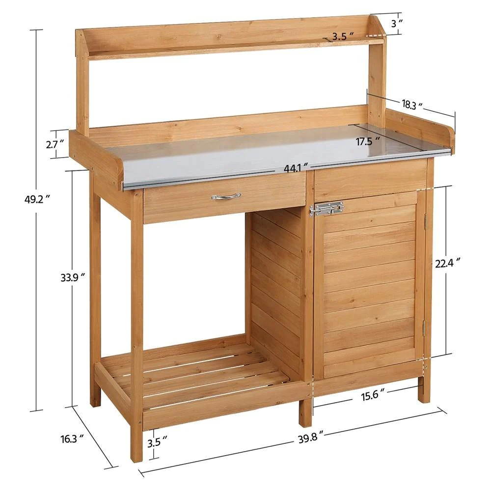 Mesa de trabajo de madera maci - Outdoor Furniture Bench reseña y precio