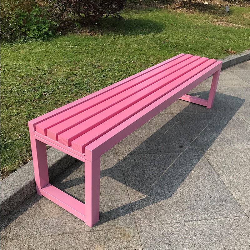 Banco rosa con respaldo, famos - Outdoor Furniture Bench reseña y precio
