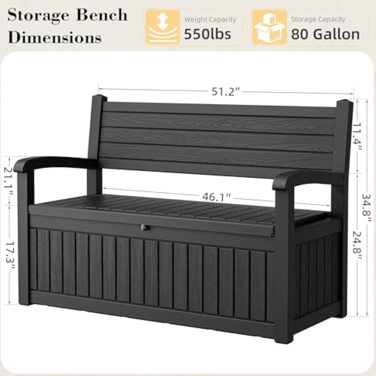 Banco de almacenamiento para e - Outdoor Furniture Bench reseña y precio