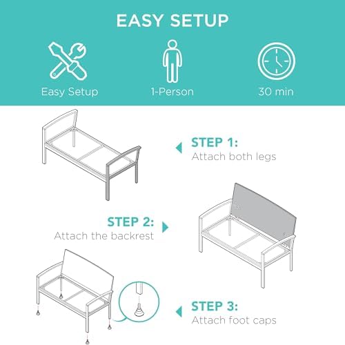 Banco de Jardín de Mimbre para - Outdoor Furniture Bench reseña y precio