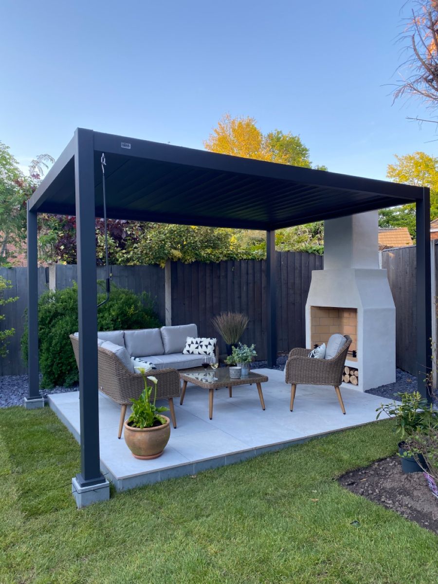 Pabellón de Estilo Minimalista - Outdoor Furniture Aluminium reseña y precio