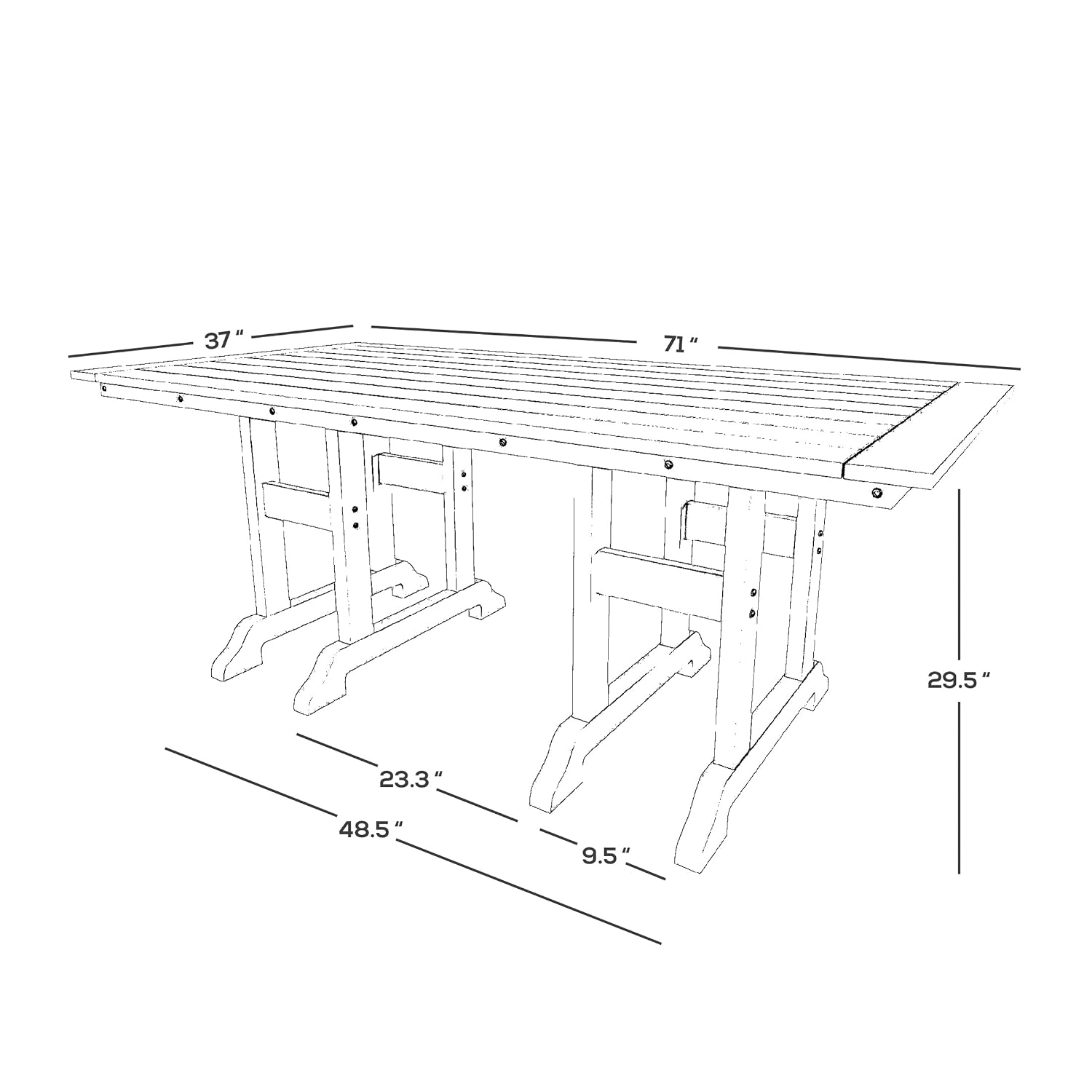 Mesa de Comedor para Patio Ext - Outdoor Furniture Teak reseña y precio
