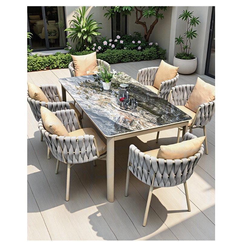 Mesas y sillas nórdicas para e - Outdoor Furniture Teak reseña y precio