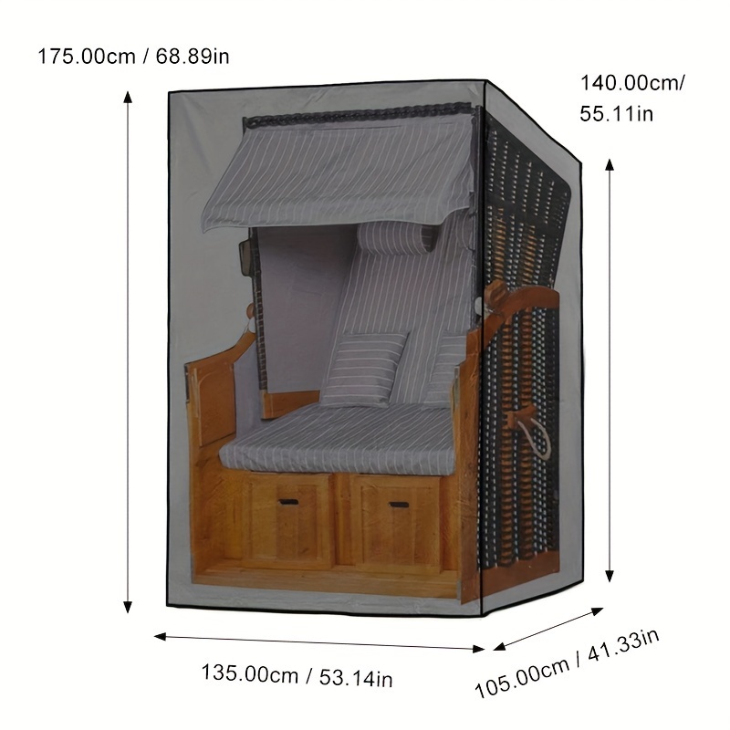 Funda negra para muebles de ex - Outdoor Furniture Rocking Chair reseña y precio