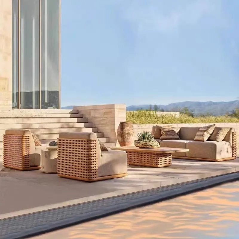 Conjunto de Sofás de Teca para - Outdoor Furniture Teak reseña y precio