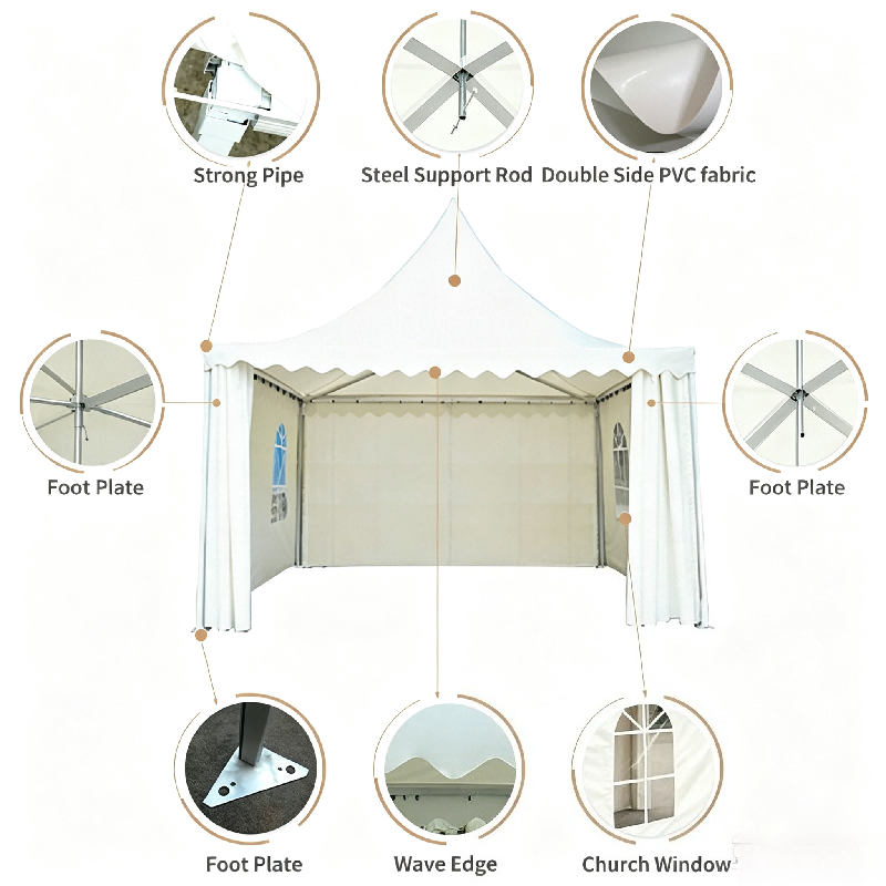 Carpa Pagoda Blanca Personaliz - Outdoor Furniture Aluminium reseña y precio